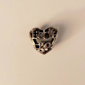 Pandora Let It Go Heart Bead Charm Disney Frozen Elsa Sterling Silver S925 ALE